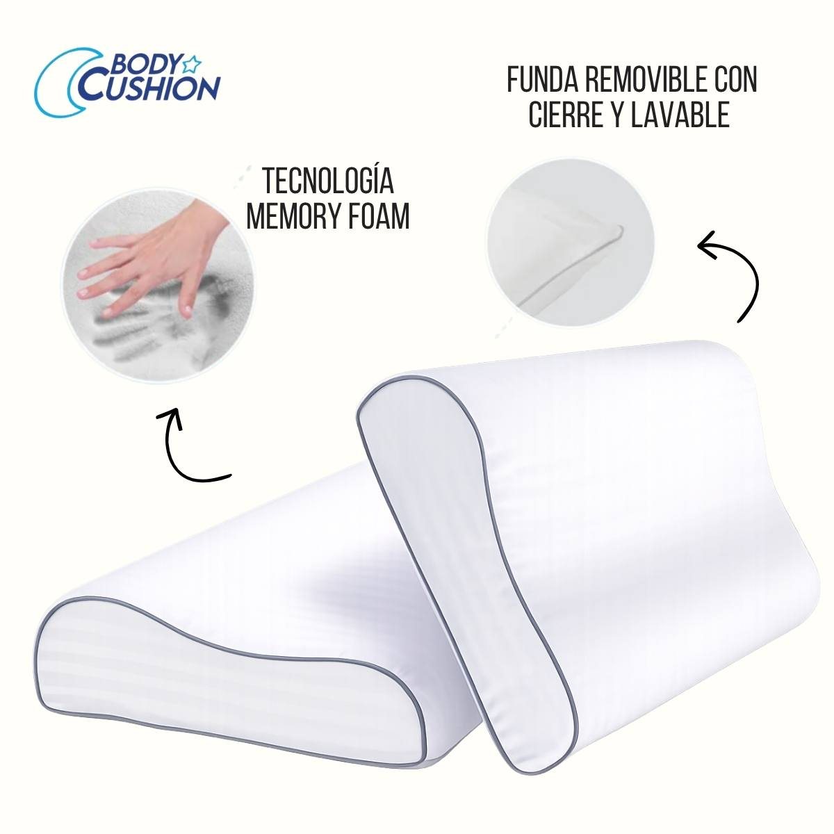 Memory foam y funda lavable
